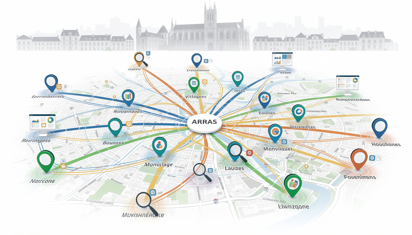 optimisez votre visibilité en ligne avec notre service de référencement local multi-villes autour d’arras pour attirer plus de clients dans votre secteur.